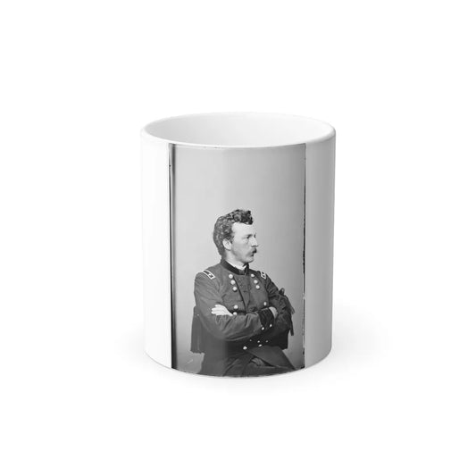Portrait of Maj. Gen. (As of Oct. 21, 1865) Nelson A. Miles, Officer of the Federal Army (U.S. Civil War) Color Changing Coffee Mug 11oz-11oz-Go Mug Yourself