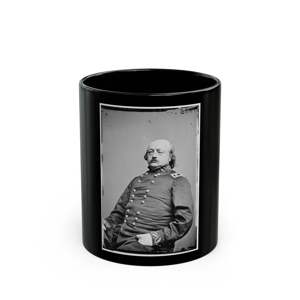 Portrait Of Maj. Gen. Benjamin F. Butler, Officer Of The Federal Army (U.S. Civil War) Black Coffee Mug-11oz-Go Mug Yourself