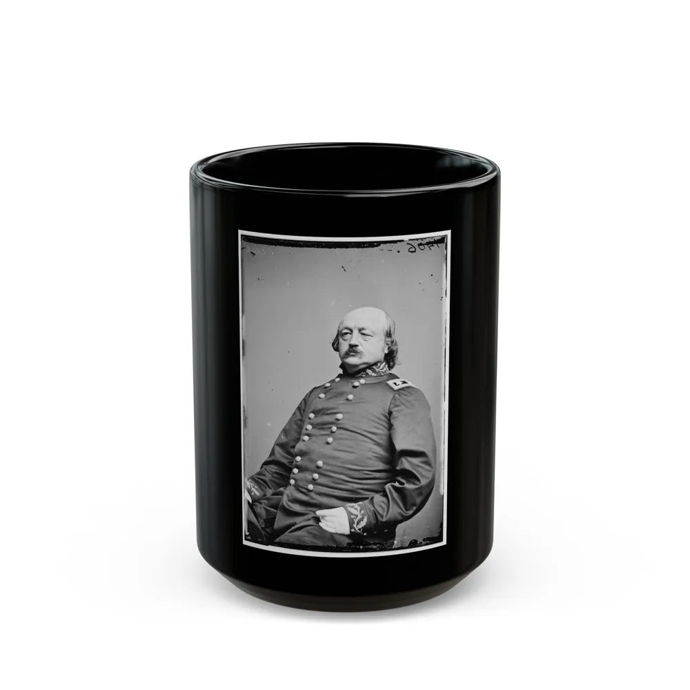 Portrait Of Maj. Gen. Benjamin F. Butler, Officer Of The Federal Army (U.S. Civil War) Black Coffee Mug-15oz-Go Mug Yourself