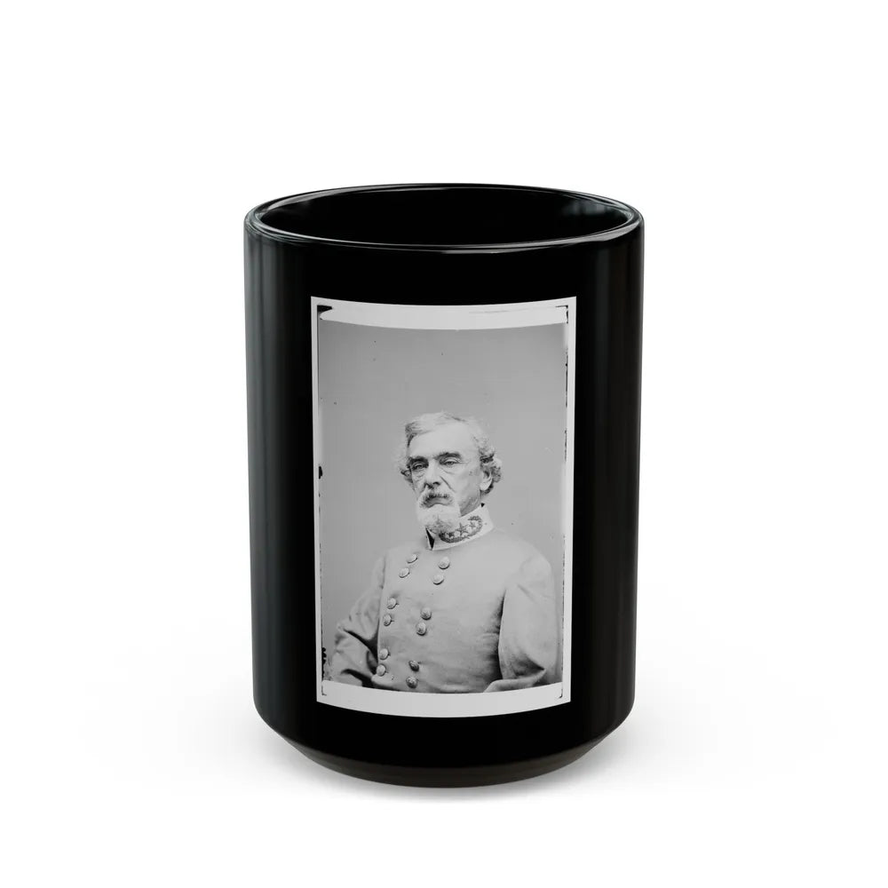 Portrait Of Maj. Gen. Benjamin Huger, Officer Of The Confederate Army (U.S. Civil War) Black Coffee Mug-15oz-Go Mug Yourself