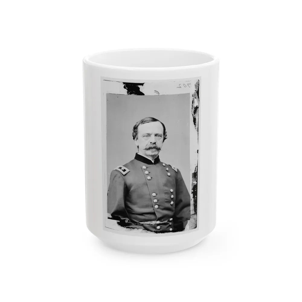 Portrait Of Maj. Gen. Daniel E. Sickles, Officer Of The Federal Army (U.S. Civil War) White Coffee Mug-15oz-Go Mug Yourself