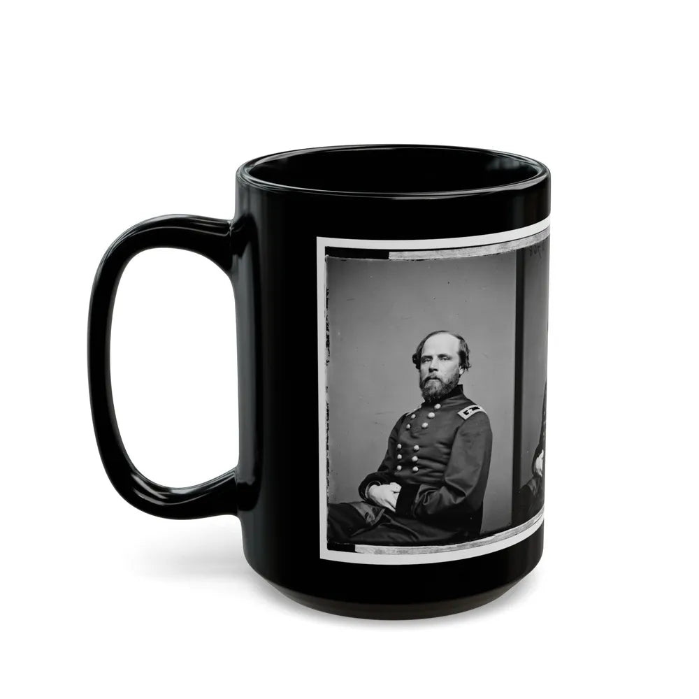 Portrait Of Maj. Gen. Darius Nash Couch, Officer Of The Federal Army (U.S. Civil War) Black Coffee Mug-Go Mug Yourself