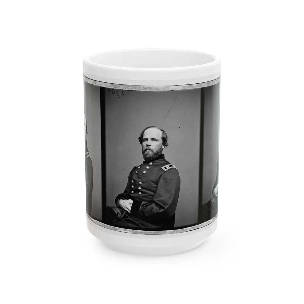 Portrait Of Maj. Gen. Darius Nash Couch, Officer Of The Federal Army (U.S. Civil War) White Coffee Mug-15oz-Go Mug Yourself