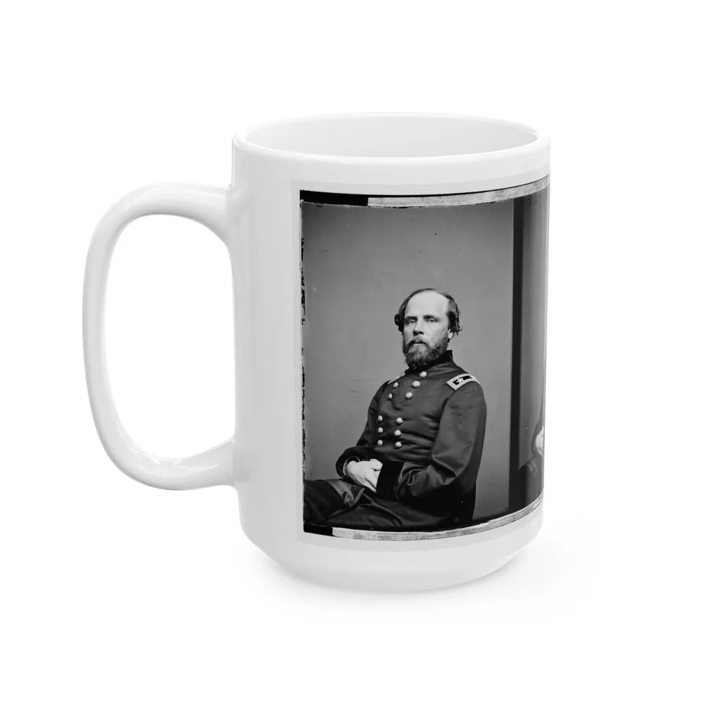 Portrait Of Maj. Gen. Darius Nash Couch, Officer Of The Federal Army (U.S. Civil War) White Coffee Mug-Go Mug Yourself