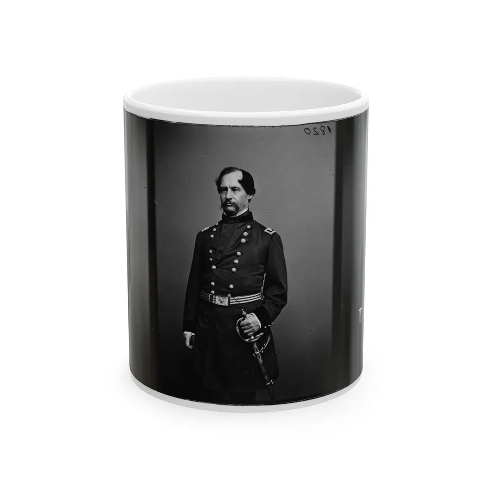 Portrait Of Maj. Gen. David Hunter, Officer Of The Federal Army (U.S. Civil War) White Coffee Mug-11oz-Go Mug Yourself