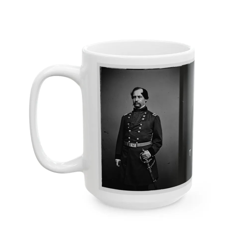 Portrait Of Maj. Gen. David Hunter, Officer Of The Federal Army (U.S. Civil War) White Coffee Mug-Go Mug Yourself