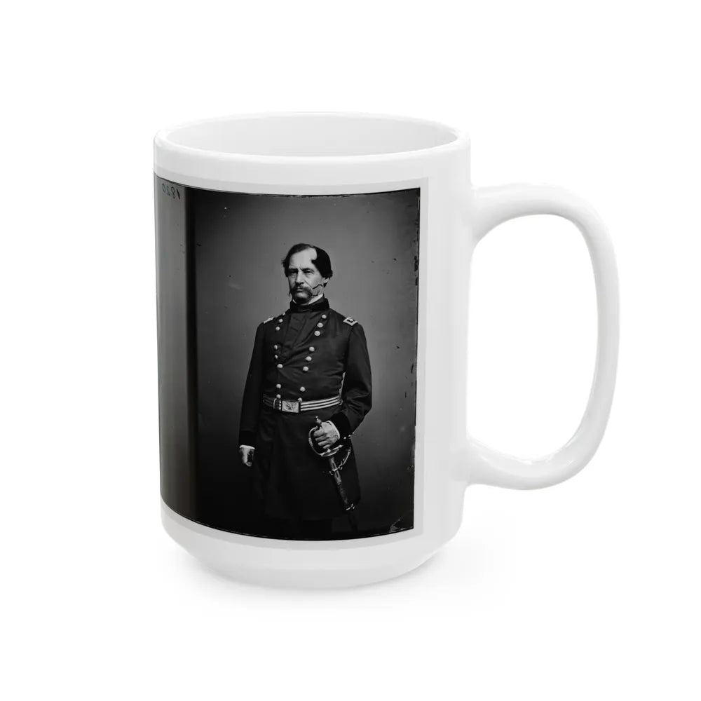 Portrait Of Maj. Gen. David Hunter, Officer Of The Federal Army (U.S. Civil War) White Coffee Mug-Go Mug Yourself