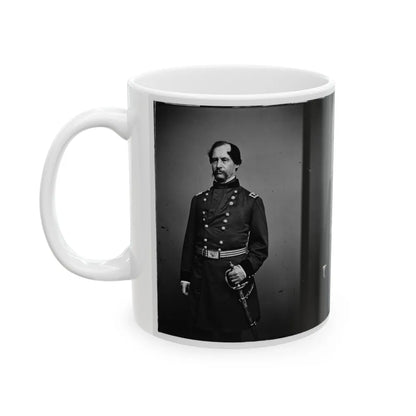 Portrait Of Maj. Gen. David Hunter, Officer Of The Federal Army (U.S. Civil War) White Coffee Mug-Go Mug Yourself