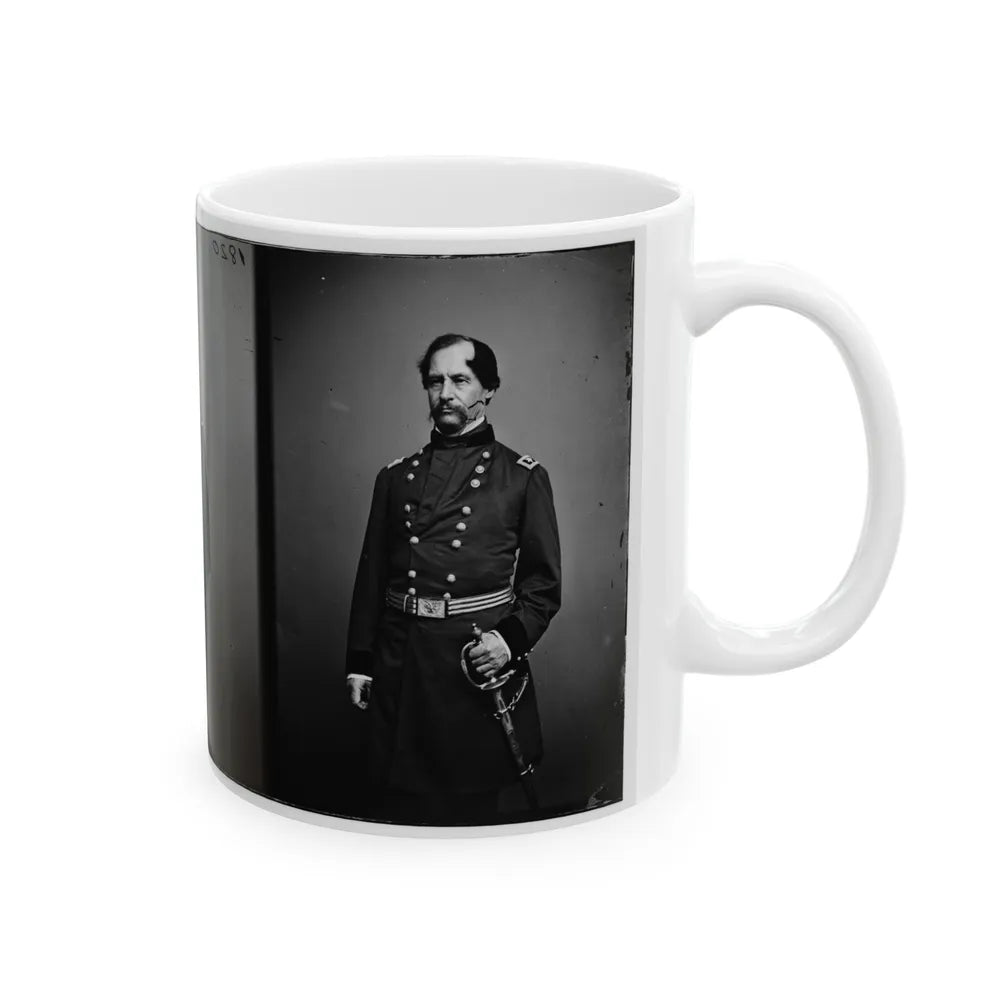 Portrait Of Maj. Gen. David Hunter, Officer Of The Federal Army (U.S. Civil War) White Coffee Mug-Go Mug Yourself