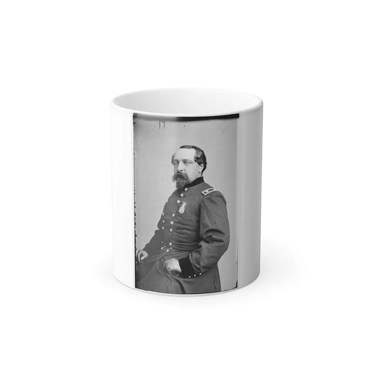 Portrait of Maj. Gen. Edward Ferrero, Officer of the Federal Army (U.S. Civil War) Color Changing Coffee Mug 11oz-11oz-Go Mug Yourself