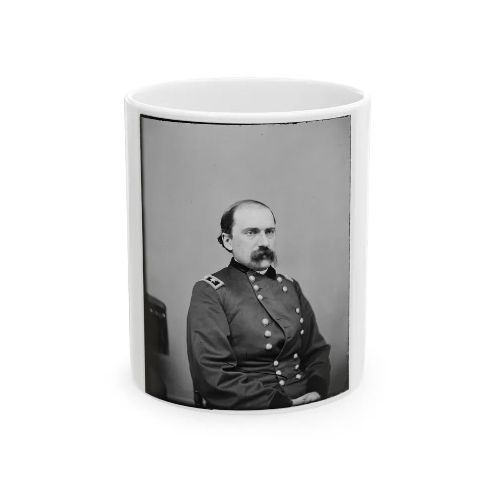 Portrait Of Maj. Gen. Edward M. Mccook, Officer Of The Federal Army (U.S. Civil War) White Coffee Mug-11oz-Go Mug Yourself