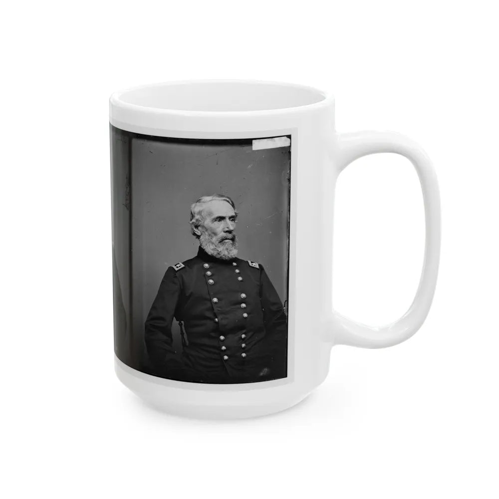 Portrait Of Maj. Gen. Edwin V. Sumner, Officer Of The Federal Army (U.S. Civil War) White Coffee Mug-Go Mug Yourself