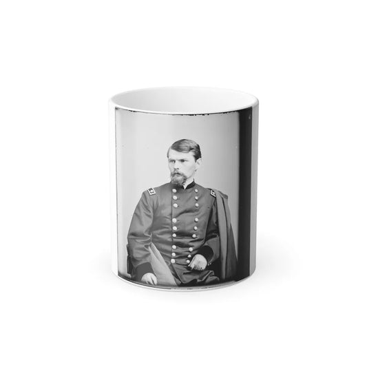 Portrait of Maj. Gen. Emory Upton, Officer of the Federal Army (U.S. Civil War) Color Changing Coffee Mug 11oz-11oz-Go Mug Yourself