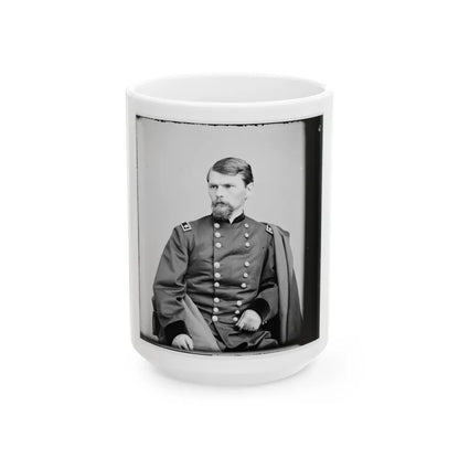 Portrait Of Maj. Gen. Emory Upton, Officer Of The Federal Army (U.S. Civil War) White Coffee Mug-15oz-Go Mug Yourself