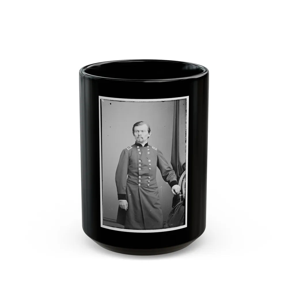 Portrait Of Maj. Gen. Franz Sigel, Officer Of The Federal Army (U.S. Civil War) Black Coffee Mug-15oz-Go Mug Yourself