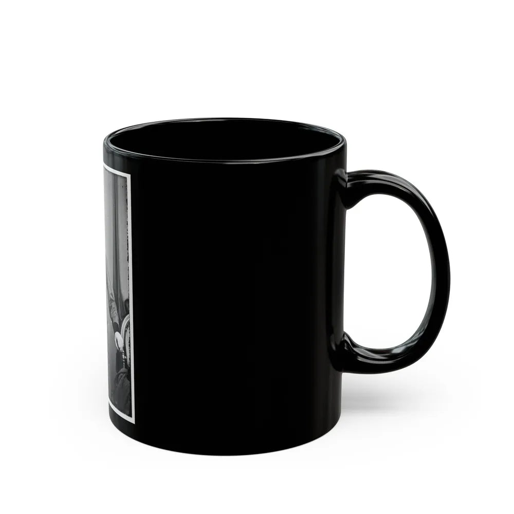 Portrait Of Maj. Gen. Franz Sigel, Officer Of The Federal Army (U.S. Civil War) Black Coffee Mug-Go Mug Yourself