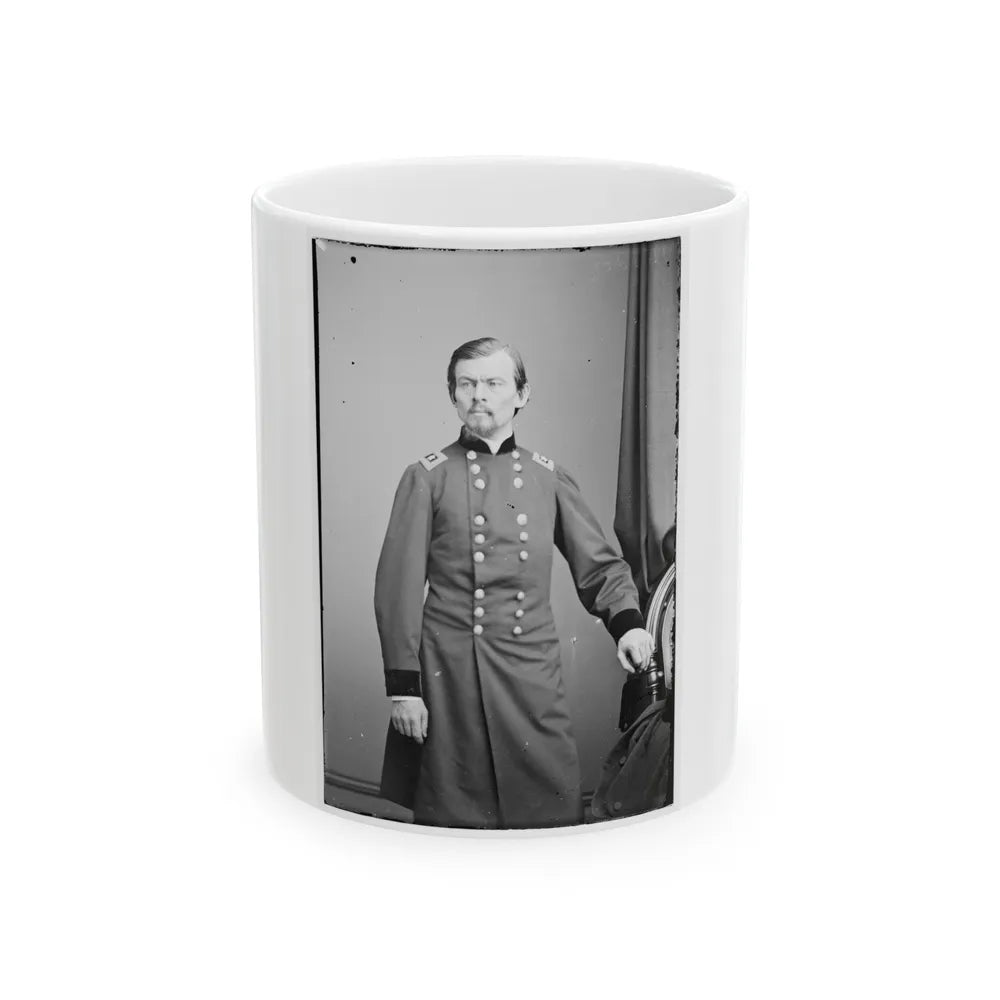 Portrait Of Maj. Gen. Franz Sigel, Officer Of The Federal Army (U.S. Civil War) White Coffee Mug-11oz-Go Mug Yourself