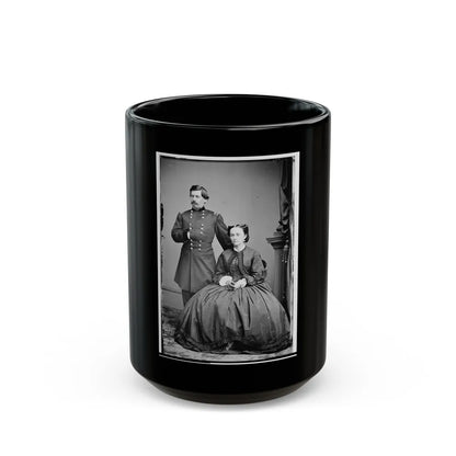 Portrait Of Maj. Gen. George B. Mcclellan, Officer Of The Federal Army, And His Wife, Ellen Mary Marcy (U.S. Civil War) Black Coffee Mug-15oz-Go Mug Yourself