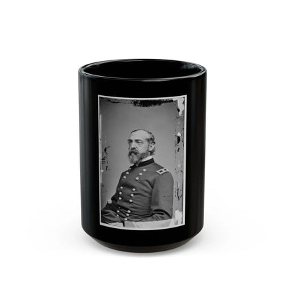 Portrait Of Maj. Gen. George G. Meade, Officer Of The Federal Army (U.S. Civil War) Black Coffee Mug-15oz-Go Mug Yourself