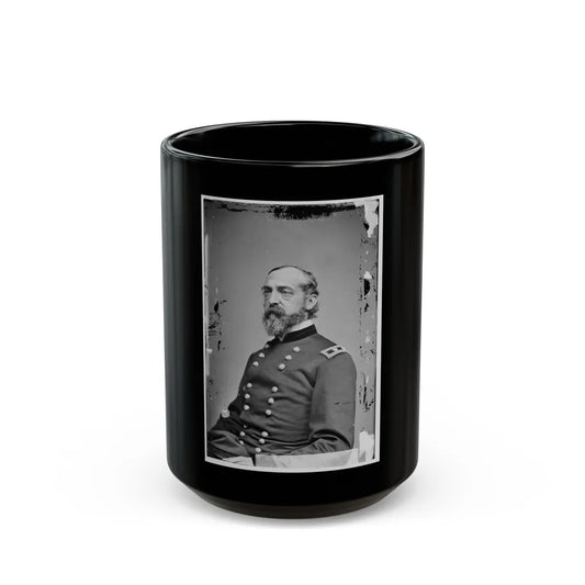 Portrait Of Maj. Gen. George G. Meade, Officer Of The Federal Army (U.S. Civil War) Black Coffee Mug-15oz-Go Mug Yourself