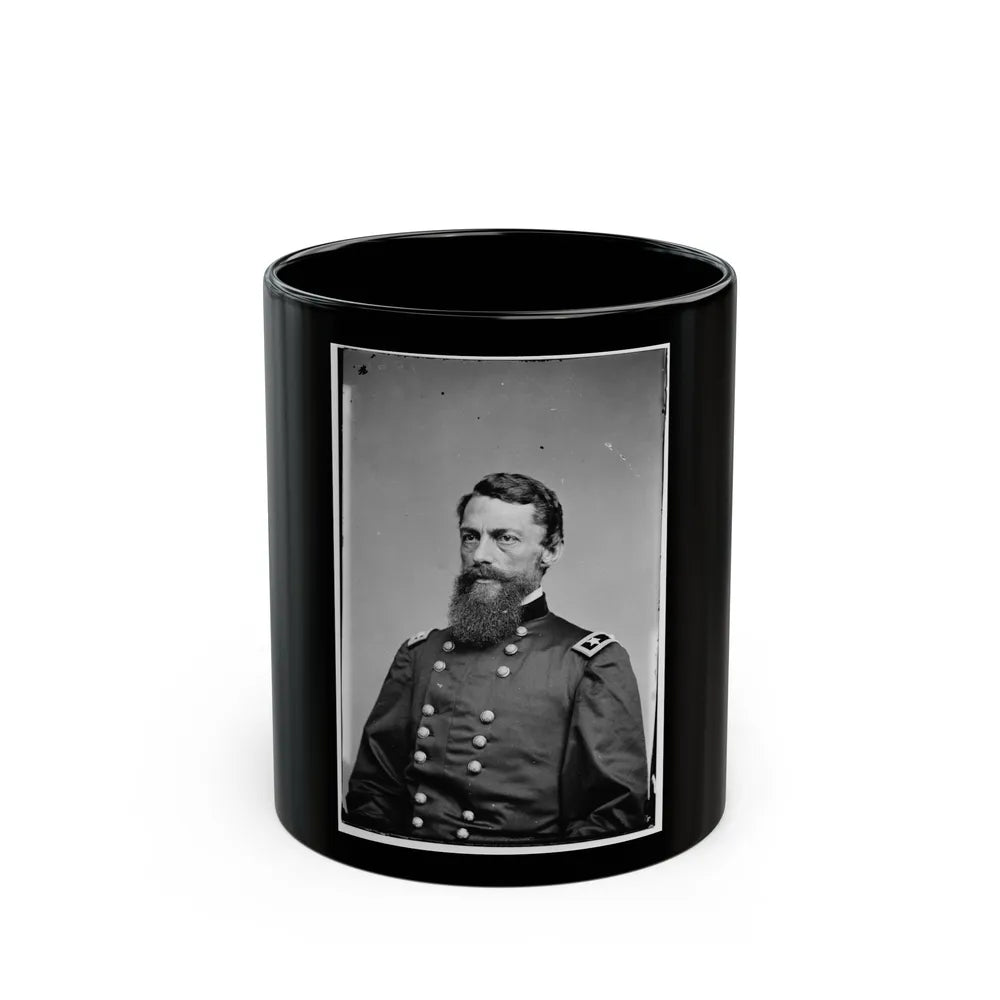 Portrait Of Maj. Gen. George Stoneman, Officer Of The Federal Army (U.S. Civil War) Black Coffee Mug-11oz-Go Mug Yourself