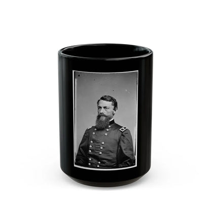 Portrait Of Maj. Gen. George Stoneman, Officer Of The Federal Army (U.S. Civil War) Black Coffee Mug-15oz-Go Mug Yourself