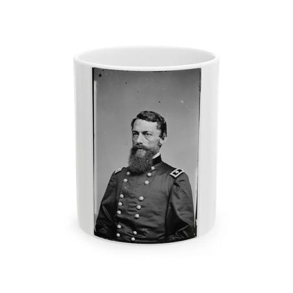 Portrait Of Maj. Gen. George Stoneman, Officer Of The Federal Army (U.S. Civil War) White Coffee Mug-11oz-Go Mug Yourself