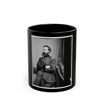 Portrait Of Maj. Gen. George Sykes, Officer Of The Federal Army (U.S. Civil War) Black Coffee Mug-11oz-Go Mug Yourself