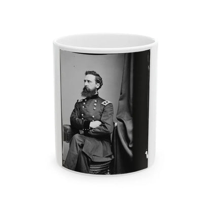 Portrait Of Maj. Gen. George Sykes, Officer Of The Federal Army (U.S. Civil War) White Coffee Mug-11oz-Go Mug Yourself