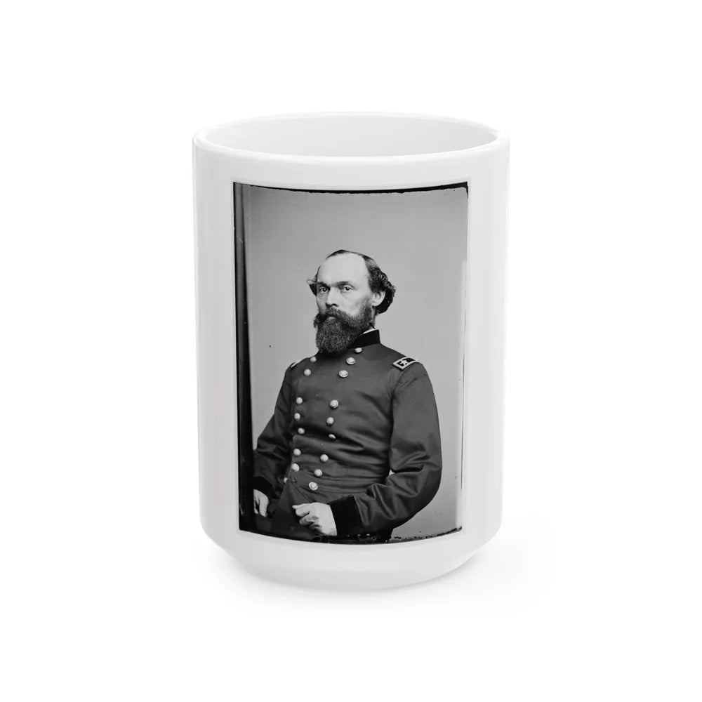 Portrait Of Maj. Gen. Gordon Granger, Officer Of The Federal Army (U.S. Civil War) White Coffee Mug-15oz-Go Mug Yourself