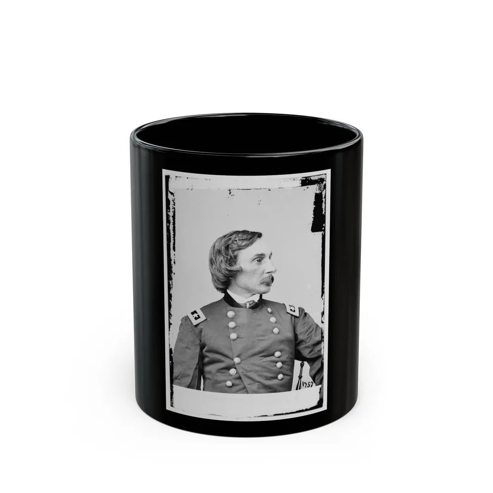 Portrait Of Maj. Gen. Gouverneur K. Warren, Officer Of The Federal Army (U.S. Civil War) Black Coffee Mug-11oz-Go Mug Yourself