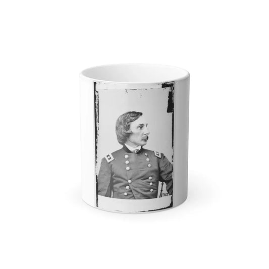 Portrait of Maj. Gen. Gouverneur K. Warren, Officer of the Federal Army (U.S. Civil War) Color Changing Coffee Mug 11oz-11oz-Go Mug Yourself