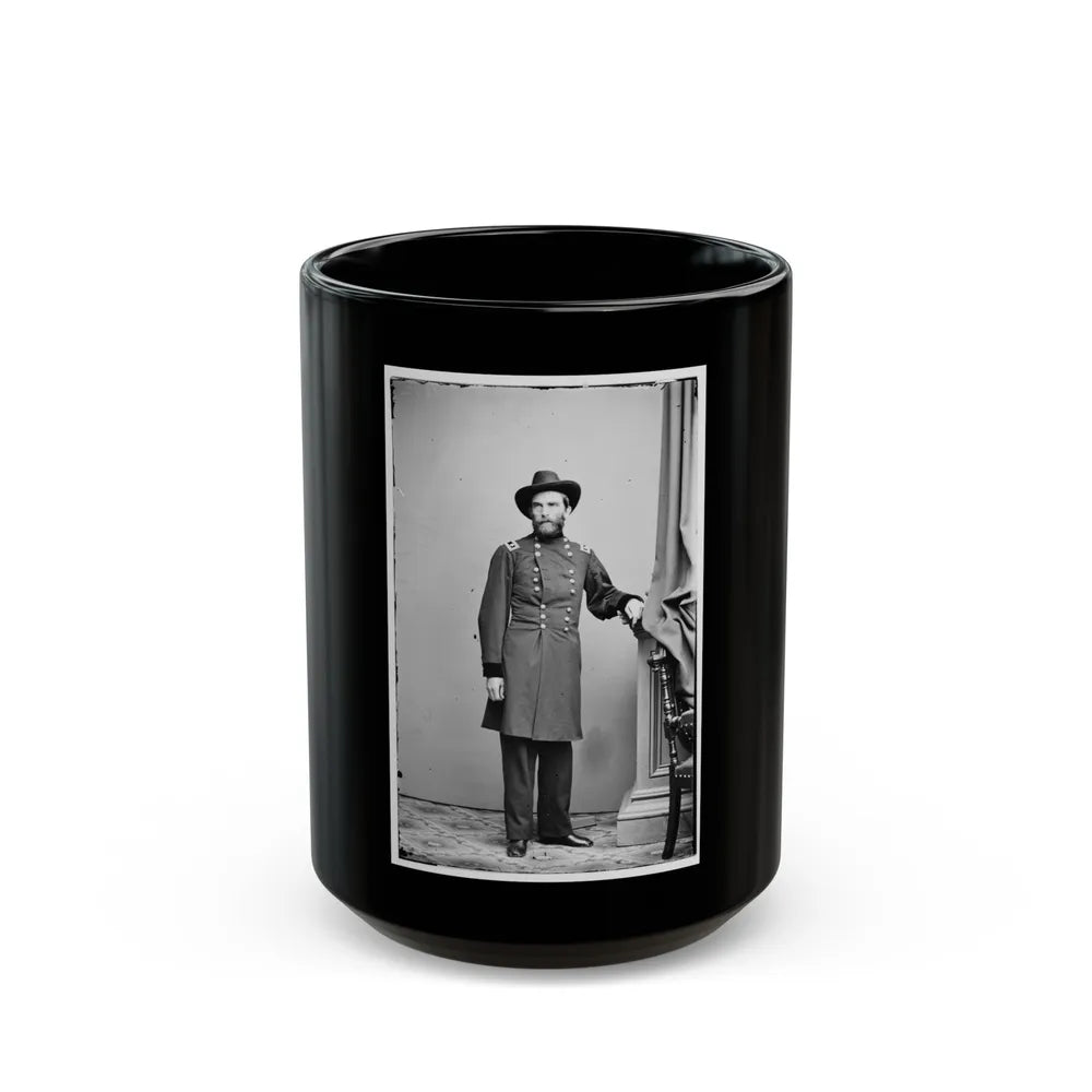 Portrait Of Maj. Gen. Grenville M. Dodge, Officer Of The Federal Army (U.S. Civil War) Black Coffee Mug-15oz-Go Mug Yourself