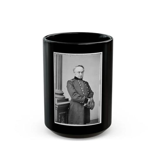 Portrait Of Maj. Gen. Henry W. Halleck, Officer Of The Federal Army (U.S. Civil War) Black Coffee Mug-15oz-Go Mug Yourself