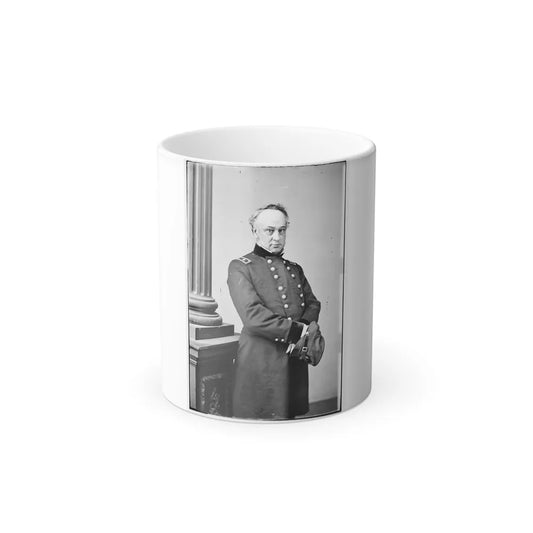 Portrait of Maj. Gen. Henry W. Halleck, Officer of the Federal Army (U.S. Civil War) Color Changing Coffee Mug 11oz-11oz-Go Mug Yourself