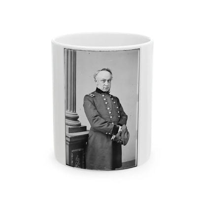 Portrait Of Maj. Gen. Henry W. Halleck, Officer Of The Federal Army (U.S. Civil War) White Coffee Mug-11oz-Go Mug Yourself