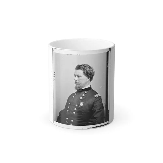 Portrait of Maj. Gen. Horatio G. Wright, Officer of the Federal Army (U.S. Civil War) Color Changing Coffee Mug 11oz-11oz-Go Mug Yourself