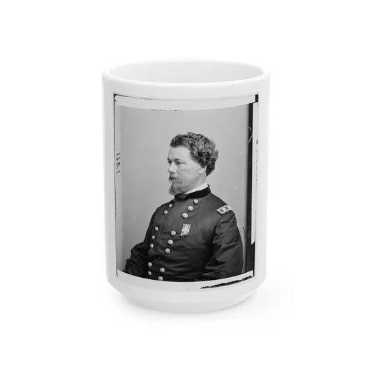 Portrait Of Maj. Gen. Horatio G. Wright, Officer Of The Federal Army (U.S. Civil War) White Coffee Mug-15oz-Go Mug Yourself