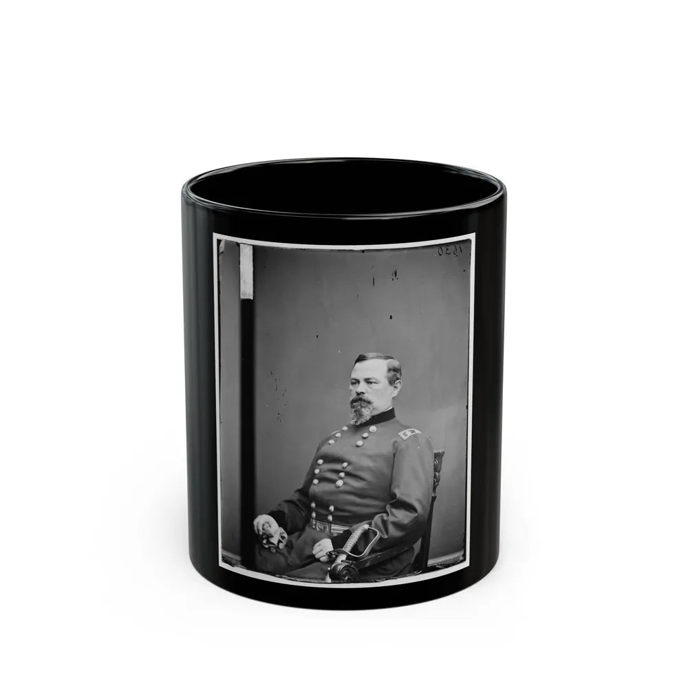 Portrait Of Maj. Gen. Irvin Mcdowell, Officer Of The Federal Army (U.S. Civil War) Black Coffee Mug-11oz-Go Mug Yourself