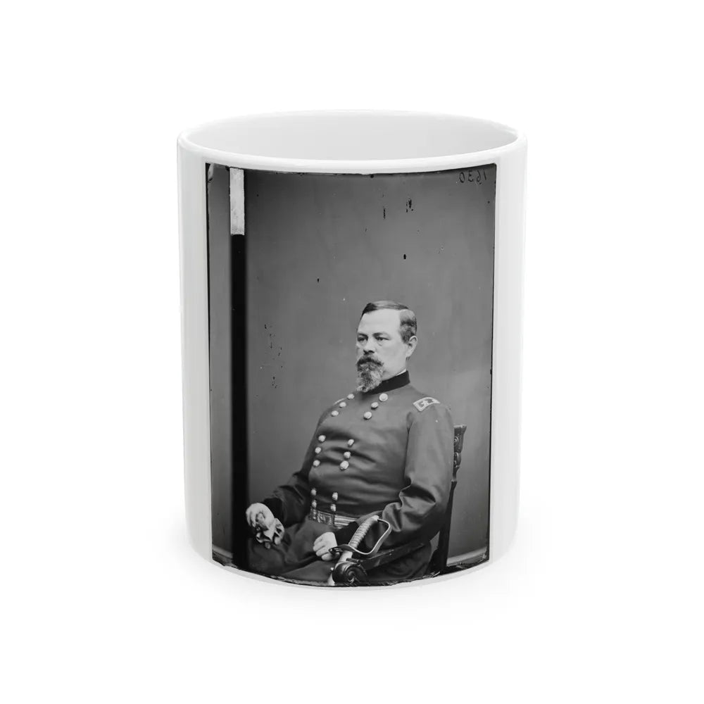 Portrait Of Maj. Gen. Irvin Mcdowell, Officer Of The Federal Army (U.S. Civil War) White Coffee Mug-11oz-Go Mug Yourself