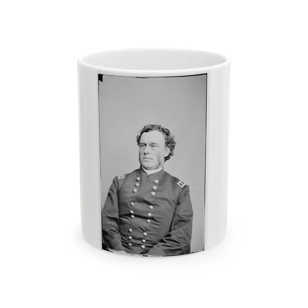 Portrait Of Maj. Gen. James B. Steedman, Officer Of The Federal Army (U.S. Civil War) White Coffee Mug-11oz-Go Mug Yourself