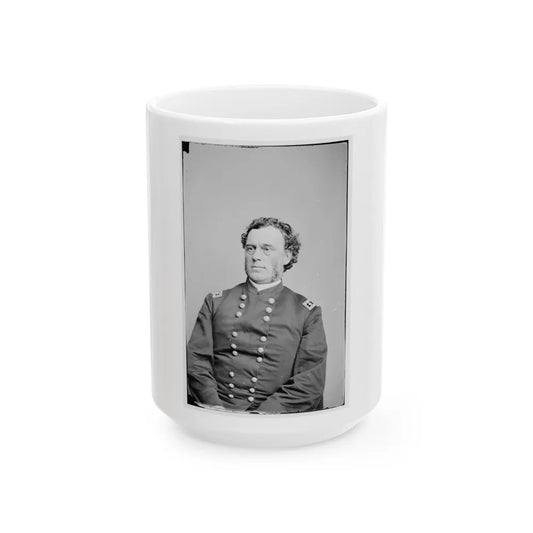 Portrait Of Maj. Gen. James B. Steedman, Officer Of The Federal Army (U.S. Civil War) White Coffee Mug-15oz-Go Mug Yourself