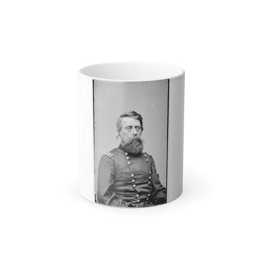 Portrait of Maj. Gen. Jefferson Davis, Officer of the Federal Army (U.S. Civil War) Color Changing Coffee Mug 11oz-11oz-Go Mug Yourself