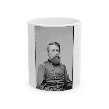 Portrait Of Maj. Gen. Jefferson Davis, Officer Of The Federal Army (U.S. Civil War) White Coffee Mug-11oz-Go Mug Yourself