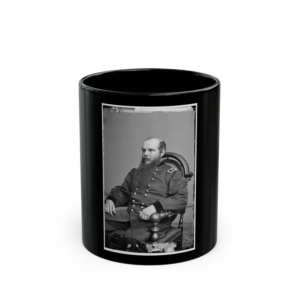 Portrait Of Maj. Gen. John M. Schofield, Officer Of The Federal Army (U.S. Civil War) Black Coffee Mug-11oz-Go Mug Yourself