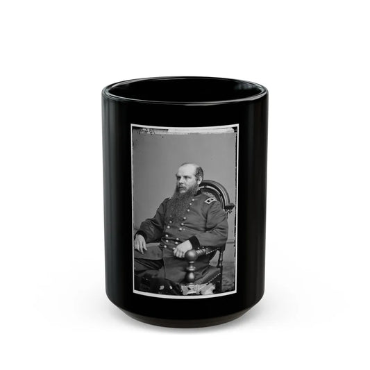 Portrait Of Maj. Gen. John M. Schofield, Officer Of The Federal Army (U.S. Civil War) Black Coffee Mug-15oz-Go Mug Yourself