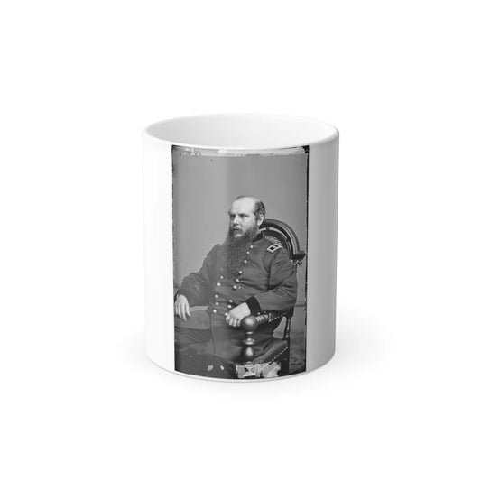 Portrait of Maj. Gen. John M. Schofield, Officer of the Federal Army (U.S. Civil War) Color Changing Coffee Mug 11oz-11oz-Go Mug Yourself