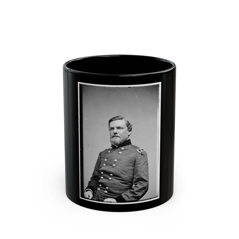 Portrait Of Maj. Gen. John Newton, Officer Of The Federal Army (U.S. Civil War) Black Coffee Mug-11oz-Go Mug Yourself