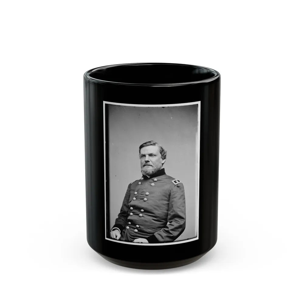 Portrait Of Maj. Gen. John Newton, Officer Of The Federal Army (U.S. Civil War) Black Coffee Mug-15oz-Go Mug Yourself