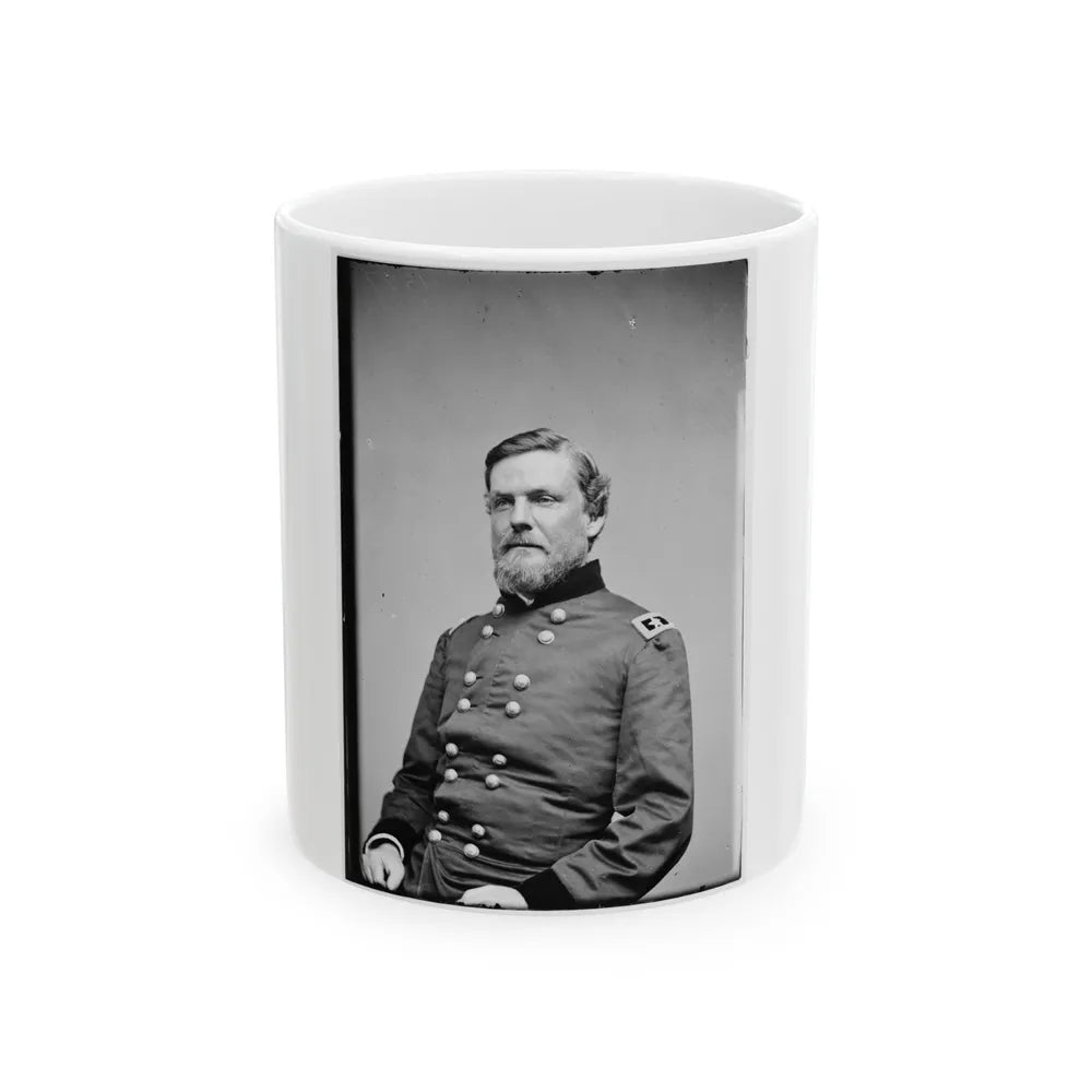 Portrait Of Maj. Gen. John Newton, Officer Of The Federal Army (U.S. Civil War) White Coffee Mug-11oz-Go Mug Yourself